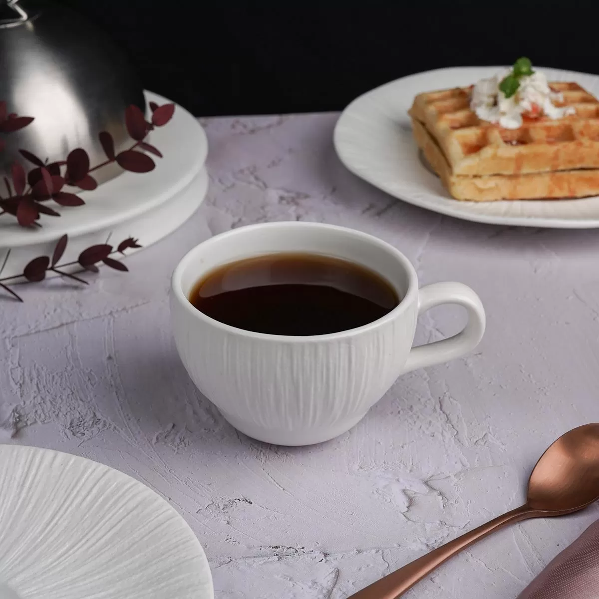 Чашка чайная 220 мл,серия "Frost White Moon", P.L. — Proff Cuisine