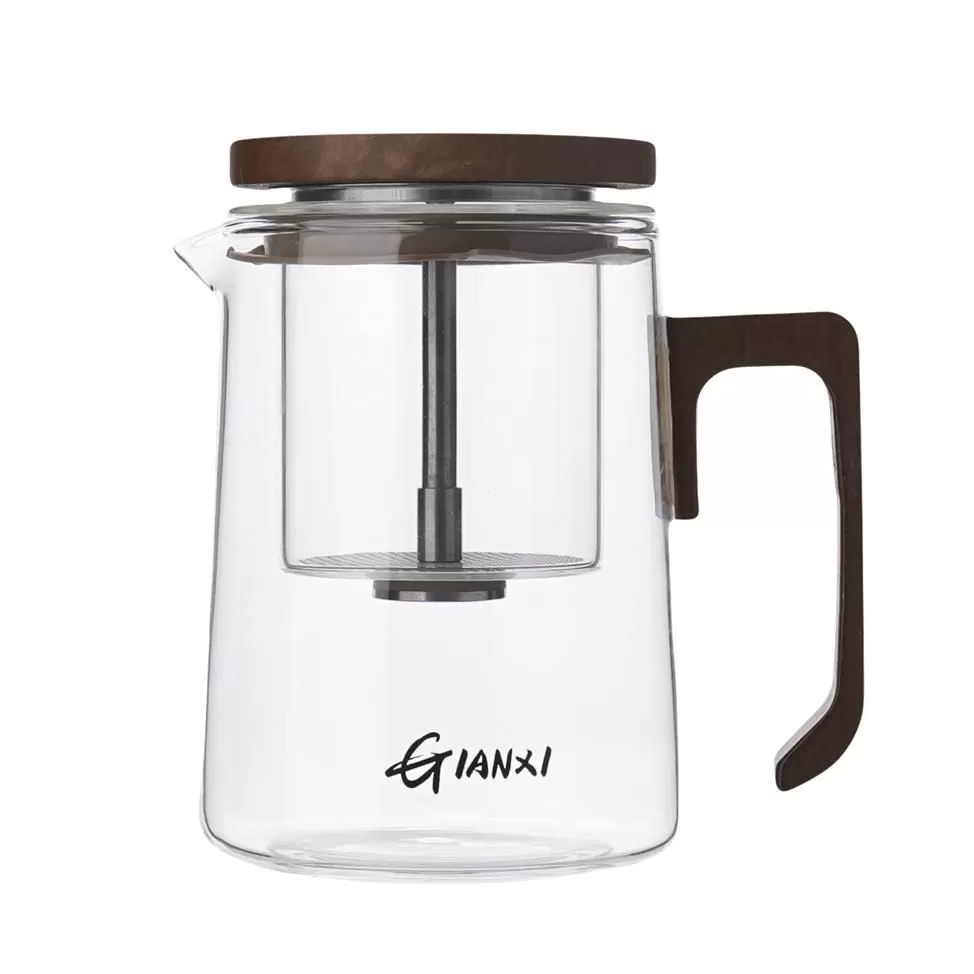 Чайник 500 мл,боросиликатное стекло,магнитный пресс  P.L. Proff Coffee