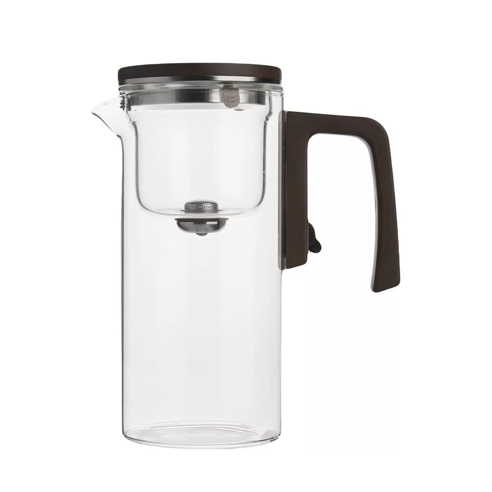 Чайник 900 мл,боросиликатное стекло,магнитный пресс  P.L. Proff Coffee