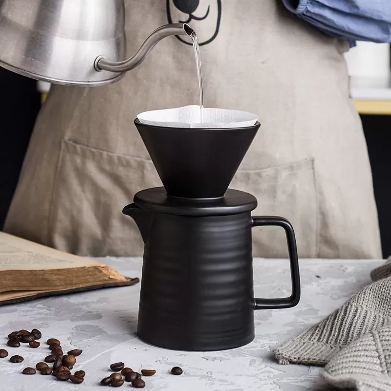 Кофе дриппер на одну чашку+кофейник 500 мл,керамика, P.L. Proff Coffee