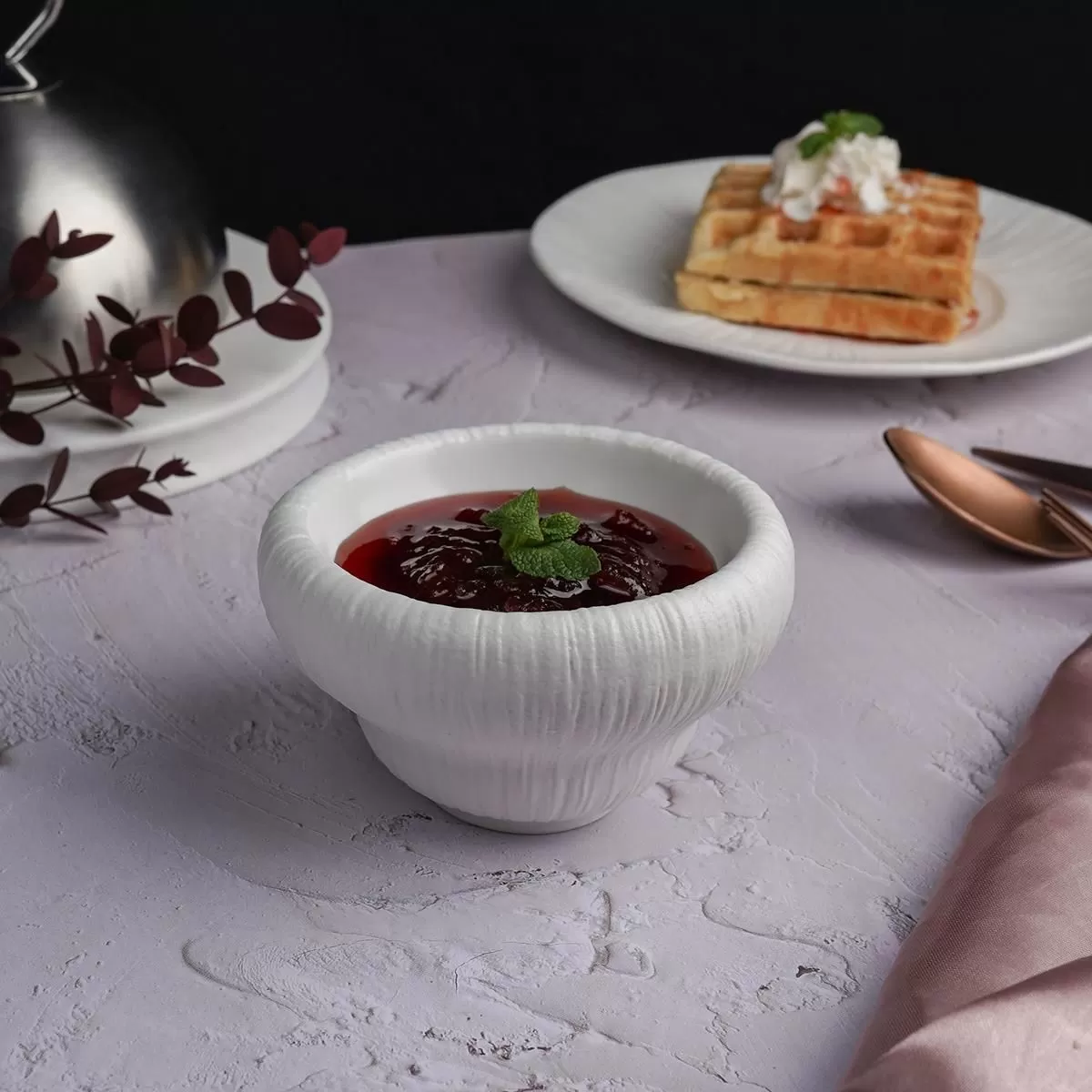 Салатник d=10 см. h=6,5см, 150 мл, фарфор,серия "White Moon", P.L. — Proff Cuisine