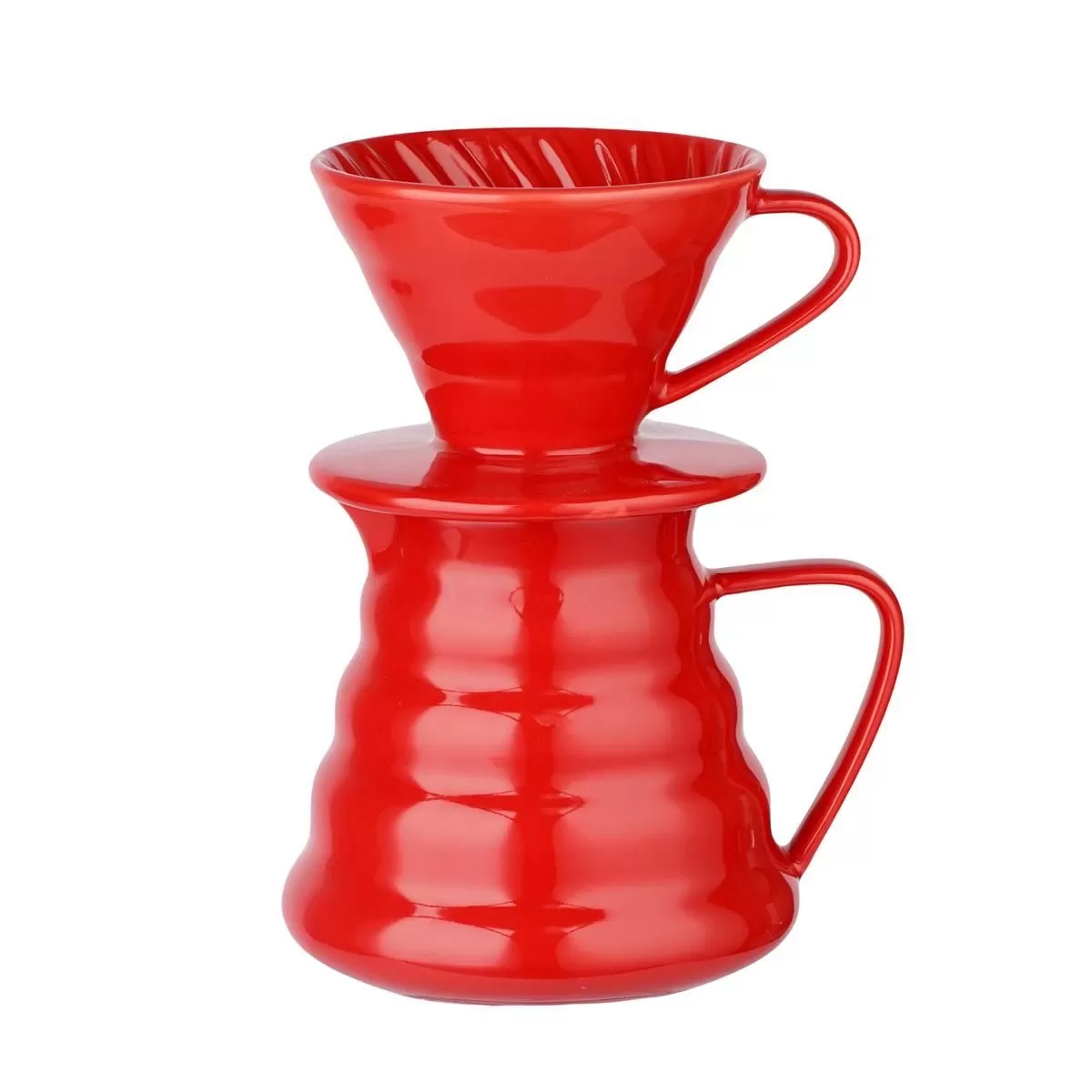 Сет-кофе дриппер на 1-2 чашки+кофейник 520 мл,керамика, P.L. Proff Coffee
