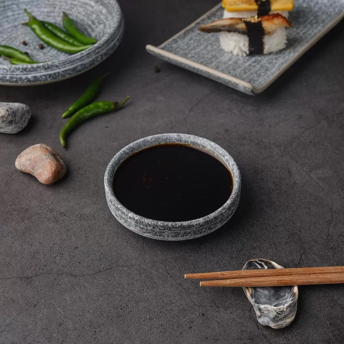 Соусник 80 мл, d=8 см, h=2,2 см, Stone Untouched Taiga, P.L. Proff Cuisine