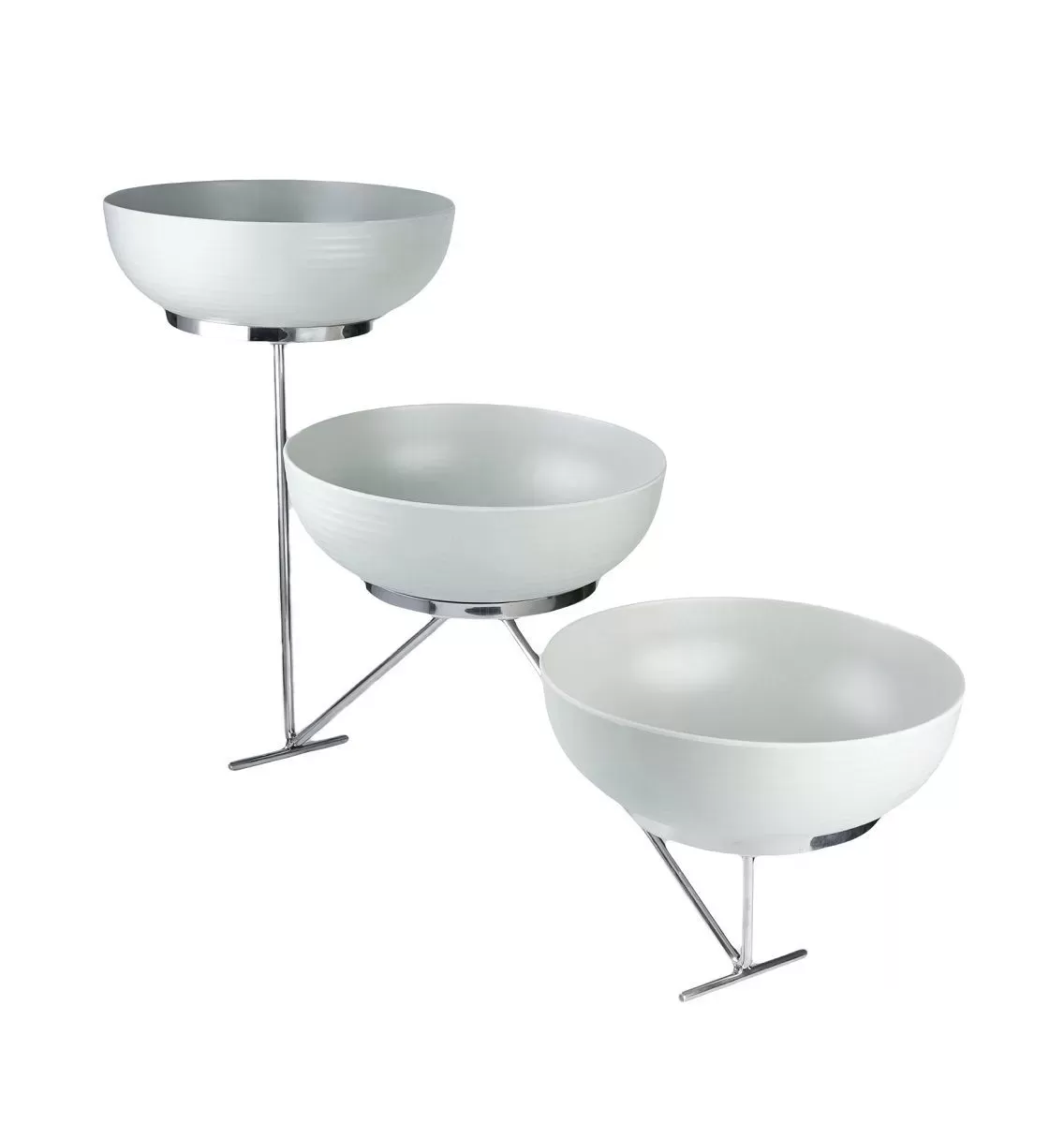 Стойка металлическая для выкладки + три салатника,90*30*50 см, 5л, P.L.—Hotelware