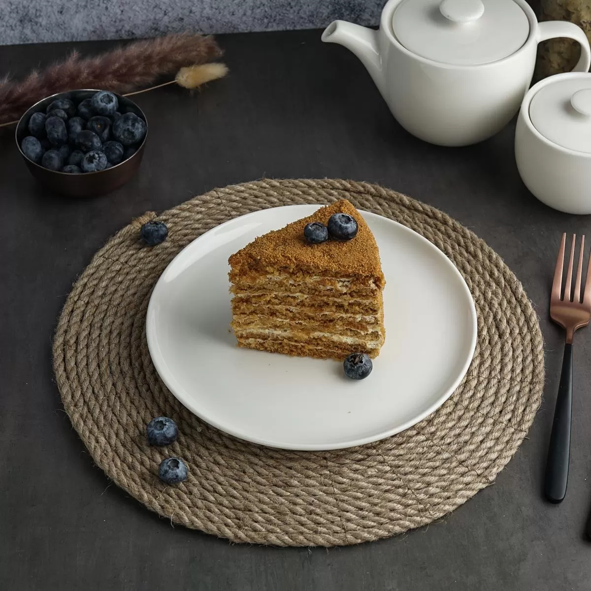 Тарелка 20,5 см, фарфор "NOBLE" серия "Fine Plus"