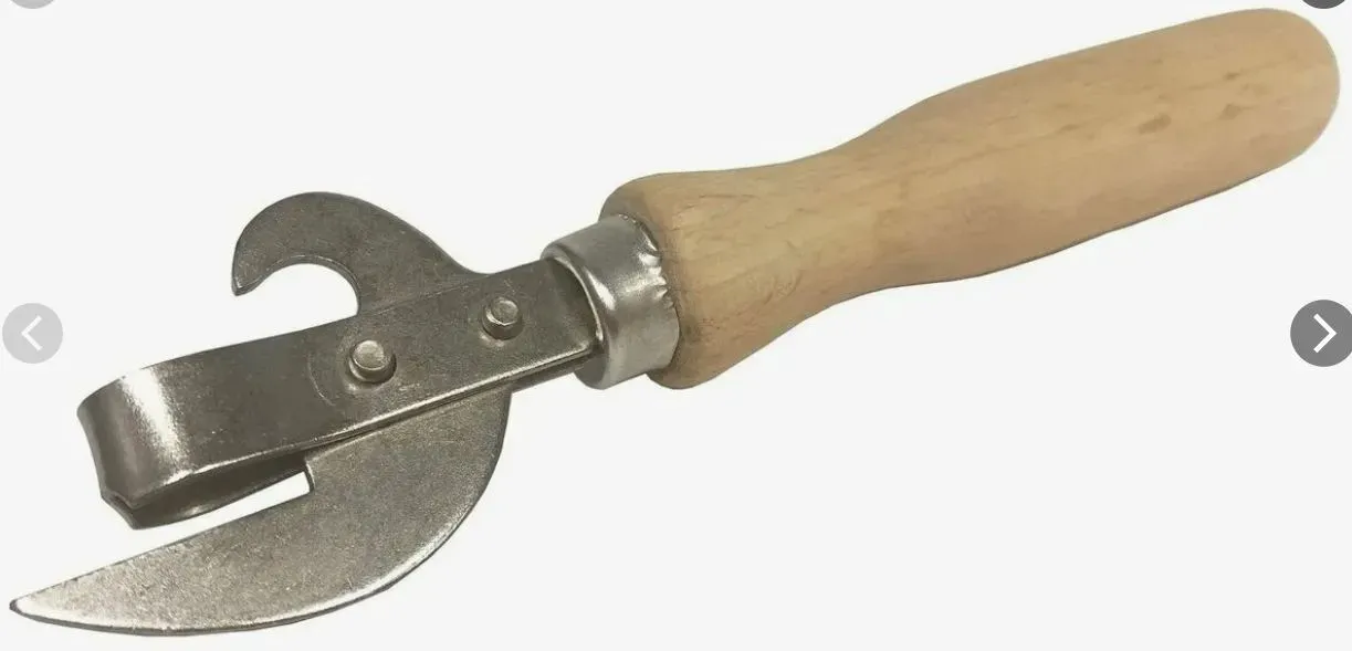 Нож консервный с деревянной ручкой (штык)