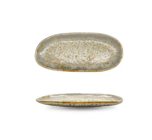 Блюдо овальное 33,5×15,5 см, h 2,5 см, фарфор, Zen