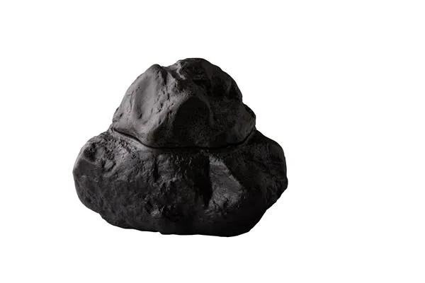 «Камень» с крышкой 16,5×16,5×13,5 см, каменная керамика, цвет черный, RAW DESIGN