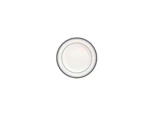 Тарелка мелкая с римом d 16 см h 1,8 см, фарфор, кант синий, Harbour