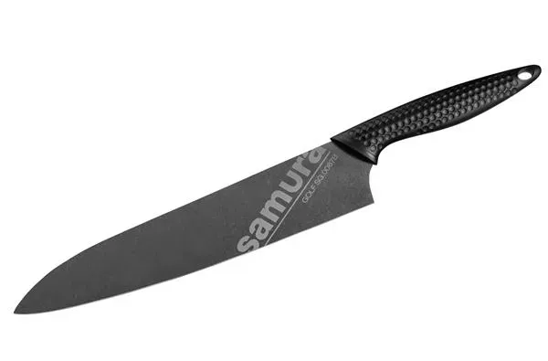 SG-0087B/K Нож кухонный «Samura GOLF Stonewash» Гранд Шеф 240 мм, AUS-8
