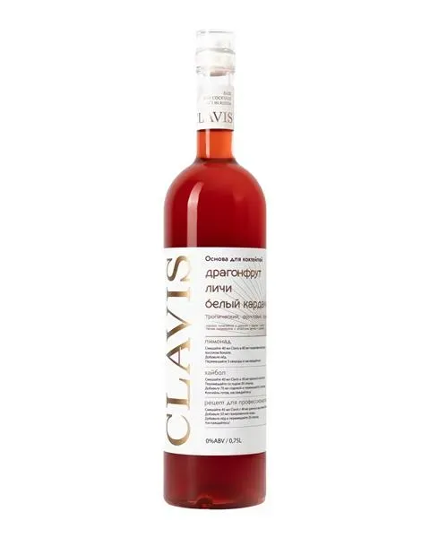 Концентрат напитка безалкогольный негазированный CLAVIS Драгонфрут / Личи / Белый кардамон 0,75