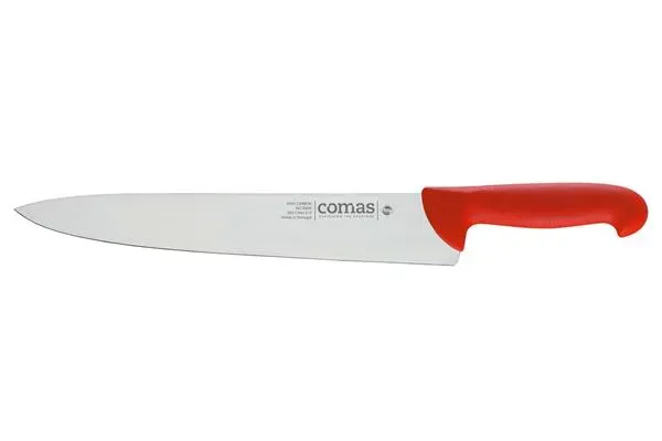Нож поварской 25 см, L 37,5 см, нерж. сталь / полипропилен, цвет ручки красный, Carbon