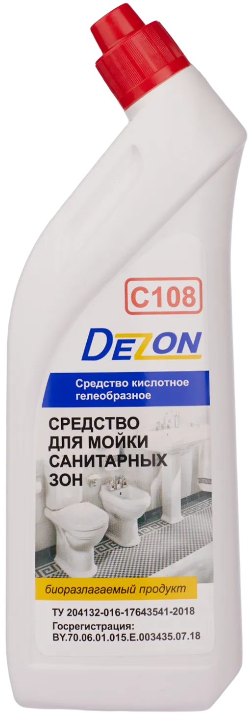 Средство моющее кислотное ДЕЗОН C108, Мойка санитарных зон, гель.0,75 кг./18