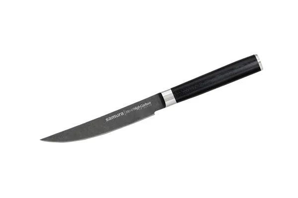 SM-0031B/K Нож кухонный «Samura Mo-V Stonewash» для стейка 120 мм, G-10