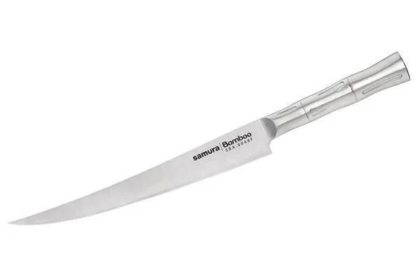 SBA-0048F/K Нож кухонный «Samura Bamboo» филейный Fisherman 224мм, AUS-8