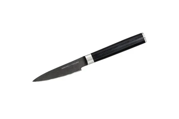 SM-0010B/K Нож кухонный «Samura Mo-V Stonewash» овощной 90 мм, G-10