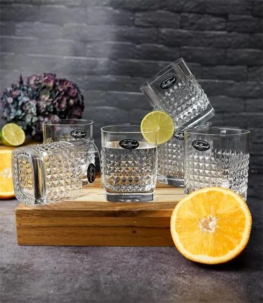 Набор стаканов низких Mixology Elixir DOF 380 мл, хрустальное стекло, 6 шт.