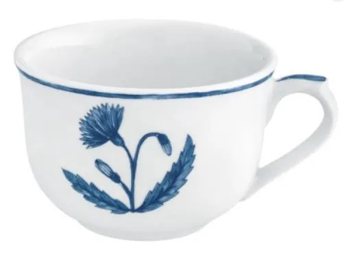 Чашка кофейная 100 мл, 8,7×7 см h 4,6 см, фарфор, цвет белый / синий, Jane blue