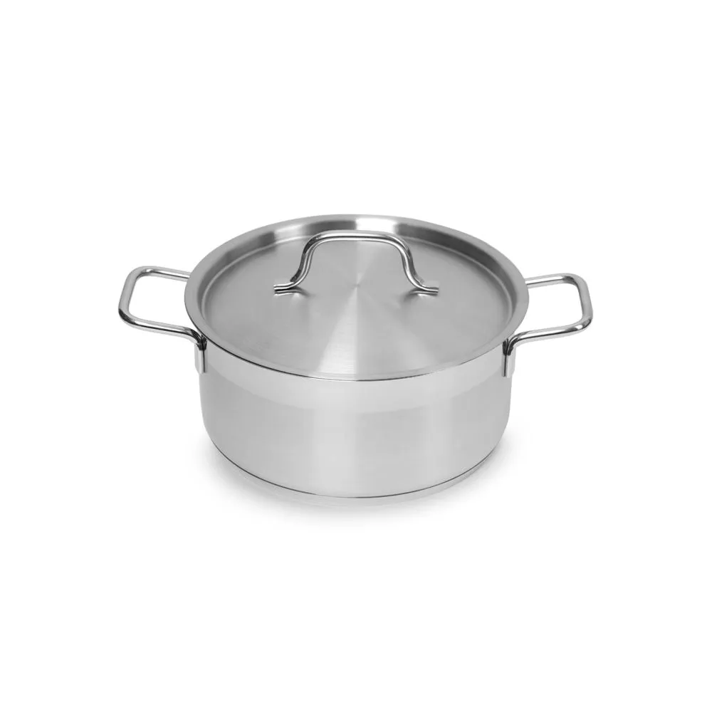 Кастрюля 3л, нерж, тройное дно, d21.5см, h9.5см, P.L. Proff Cuisine